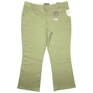 Wit & Wisdom Ab‑Solution High Rise Kick Flare Pants Women’s 18 Pistachio NWT
